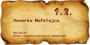 Veverka Nefelejcs névjegykártya